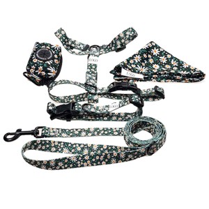 Muestra gratis diseñador neopreno paso en arnés para perros poliéster perro Bandana Collar para mascotas plomo personalizado sin tirar Paquete de arnés para perros grandes - Product Image 2