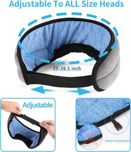 Máscara para <span class=keywords><strong>dormir</strong></span> con Bluetooth de espuma viscoelástica con auriculares, cómoda para escuchar música, podcasts, aplicaciones de meditación mientras duerme - Product Image 2