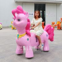 Trottinette Électrique Licorne de Simulation pour Enfants - Scooter d'Amusement Mécanique pour Centres Commerciaux/Places Publiques