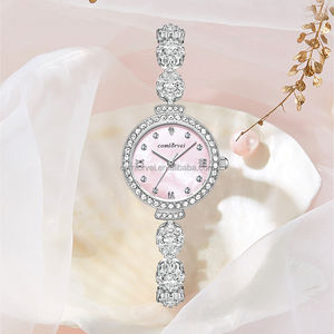 クォーツウォッチ女性用,卸売低価格トップデザイン洗練されたクラシックトレンドラウンドダイヤルステンレス鋼ストラップダイヤモンド - Product Image 5