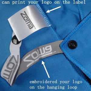 Toalla de playa y Deporte de microfibra de alta calidad de secado rápido y venta caliente con etiqueta colgante tejida - Product Image 3