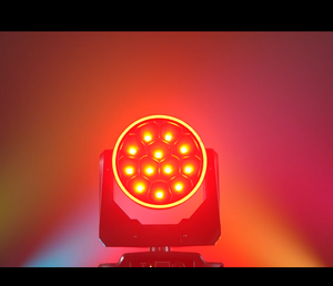 Faro LED mobile a testa mobile con fascio a gamma larga e zoom, controllo multiplo 4in1, per feste, eventi, teatro, matrimoni, DJ, bar, discoteche - Product Image 5