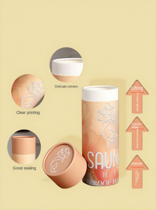 Customized Printing Recyclable Eco-friendly Biodegradable Paper Tube <strong>Packaging</strong> For <strong>Socks</strong> Towels Shirts T-shirts - Product Image 6