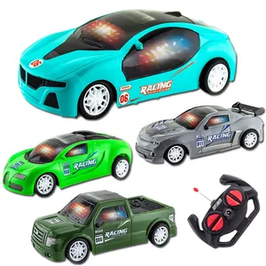 子供と大人のための3Dライト4チャンネルリモートコントロール車両モデル27mhz1/18スケールRcホビーレーシングおもちゃの車