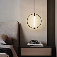 Lustres réglables en hauteur, lampes de chevet pour chambre à coucher, luminaires de bar, comptoir, salle à manger, en fer et acrylique, LED dimmable, taille moyenne