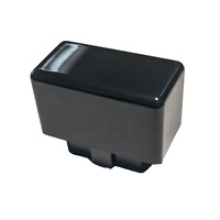 MINI carcasa de enchufe OBDII, conector OBD2 de 16 Pines, adaptador OBD II, conector J1962, color negro, 327