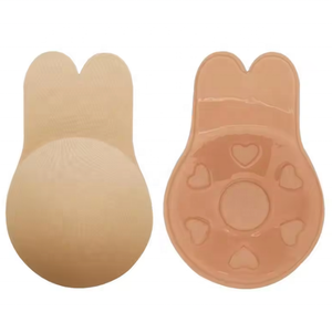 Offre Spéciale : Couvre-tétons en silicone réutilisable, invisibles, sans couture, sexy, rembourrés, effet push-up, <span class=keywords><strong>forme</strong></span> oreilles de lapin - Product Image 3
