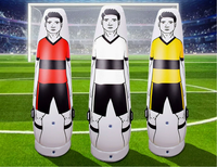 Mannequin d'entraînement pliable et portable en PVC blanc pour football américain, idéal pour l'agilité et l'entraînement de gardiens de but