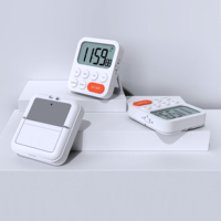 Aksesori Timer Dapur Gadget Barang Rumah Tangga Produk Baru Timer Plastik Multifungsi Digital Layar LED Bertenaga Baterai