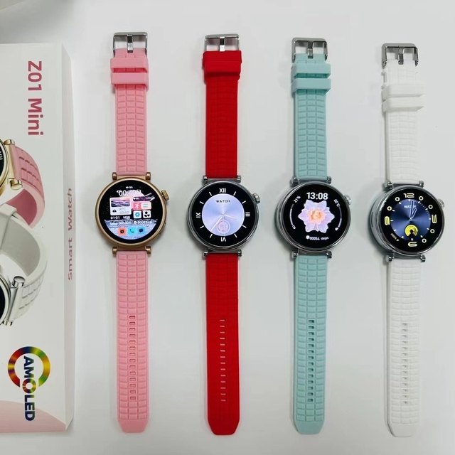 2026 New Z01mini Lady Smart Watch l Reloj Intelligente IP67 Waterproof Amoled Round Smartwatch Z01 Mini for Women