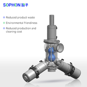 Sophon ống số lượng lớn vật liệu tái chế hệ thống DN80 tự động hóa Kem bùn lợn máy được xây dựng trong nam châm pigging bóng sạch hệ thống - Product Image 2