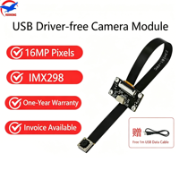 Module de caméra USB compact 16MP avec autofocus et reconnaissance faciale, câble FPC inclus, pour appareils intelligents 1080p, de -20°C à 70°C