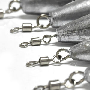 Chumbada de Pesca em Forma de Bomba com Laço e Girador, Chumbada de Pesca em Metal Fundido - Product Image 4