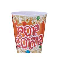 Grosir Kustom PP Pesta Dicetak Ember Popcorn Cangkir Plastik Sekali Pakai dengan Logo
