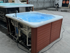 <span class=keywords><strong>Jacuzzi</strong></span> Exterior de Madera <span class=keywords><strong>para</strong></span> 5-6 Personas con <span class=keywords><strong>Calentador</strong></span> y Función de Masaje - Product Image 3