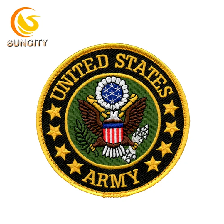 대량 판매 사용자 정의 호크 패치 미국 육군 독수리 로고 철 자수 패치 유니폼