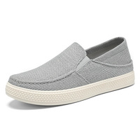 Fabrication de nouvelles chaussures en toile pour homme, chaussures décontractées à la mode pour homme