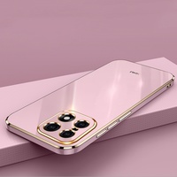 Coque arrière en TPU souple électroplaqué 6D couleur bonbon avec support anneau et pare-chocs souple pour OnePlus 15 / Turbo 6 / Ace 6T