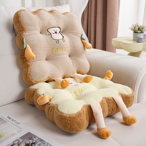 Cojín de Peluche con Forma de Galleta de Brotes de Frijol, Cojín de Peluche con Forma de Tostada, Cojín Cómodo para Decoración del Hogar - Product Image 6