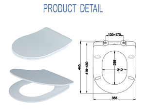 <span class=keywords><strong>Duroplast</strong></span> d shape slim soft close superficie piana sedile wc per adulti smerigliato opaco per uso domestico - Product Image 2