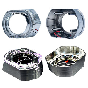 Couvre-phare en plastique carré de 2,5 et 3,0 pouces pour phare de voiture, effet Angel Eye - Product Image 4