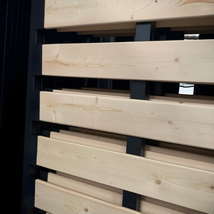 Khung giường bằng sắt kim loại hiện đại, kích thước lớn, đóng gói phẳng, khung giường đôi bằng thép sắt, kiểu pallet - Product Image 6