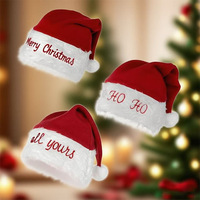 Gorro Navideño Personalizado con Nombre Bordado, Gorro de Santa Claus Único y Tejido a Mano