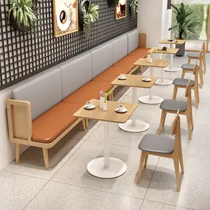 Thương mại Nhà sản xuất nhà hàng quán cà phê đồ nội thất gian hàng sofa cà phê Cửa Hàng Cafe bàn gỗ và ghế tại Trung Quốc
