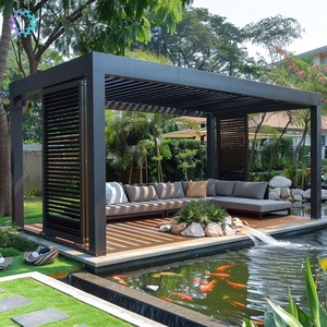 Waterproof Electric Louvered <strong>Pergola</strong> Roof Factory Gazebo Garden Bioclimatic Eco-Friendly Nature Outdoor Aluminium <strong>Pergola</strong> - Product Image 4