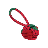 Fabricant de fournitures pour animaux de compagnie Jouets interactifs en coton avec nœuds Jouets à mâcher durables pour chat et chien Jouet pour chien en os avec corde