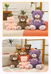 Boneka Teddy Bear Lucu dengan Hati, Boneka Hewan Besar, Hadiah Valentine - Product Image 5