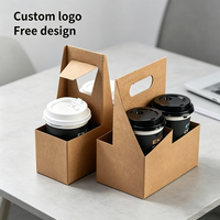 Penyangga Cangkir Kopi Penjualan Panas, Cetak Sesuai Pesanan, Sekali Pakai, dari Kertas, untuk Kafe, Pengiriman Cepat
