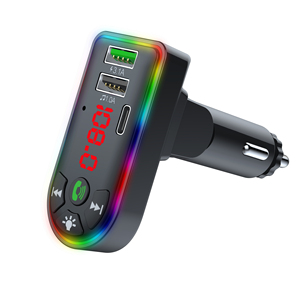 Transmisor FM Justlink BT 5.0, Cargador de Coche con 3 Puertos PD USB C 3.1A de Carga Rápida, Reproductor MP3, Kit de Llamadas Manos Libres con LED de 7 Colores - Product Image 2