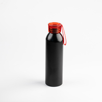 Bouteille d'eau en aluminium de sublimation personnalisée de 650ml, bouteille d'eau de boisson de sport en gros