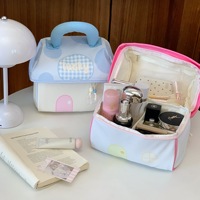 Sac de maquillage mignon en forme de champignon OEM&ODM, trousse de toilette portable de voyage, sac de rangement cosmétique grande capacité pour femmes