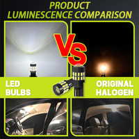 Ampoule LED JiaChi Super Lumineuse T10 W5W 168 2825 501 DC12-24V Blanc Froid Idéale pour l'Éclairage Intérieur de Voiture, les Plafonniers, les Luminaires de Lecture et les Feux Antibrouillard.