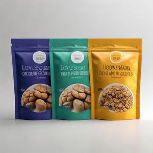 Sachets Doypack refermables en Mylar de 3oz, 6oz, 12oz pour biscuits fins, qualité alimentaire, directement de l'usine - Product Image 1