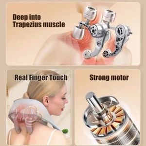 Masajeador Eléctrico Inalámbrico para Trapecio, Cervicales y Espalda, Masaje Relajante de Tejido Profundo para Cuello y Hombros - Product Image 3