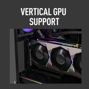 MSI MPG <span class=keywords><strong>Velox</strong></span> 100R Mid-Tower Gaming PC Case Panneau latéral en verre trempé 4X120mm ARGB Fans Liquid Cooling Support jusqu'à 360mm - Product Image 2