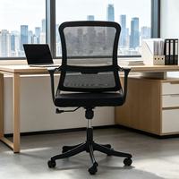 Chaises ergonomiques à grille avec support lombaire rotatif et accoudoirs modernes, idéales pour le bureau – Vente directe usine