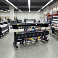 Impresora de Inyección de Tinta Eco Solvente Yinstar de 7 pies (2.1m) con 2 Cabezales para I3200, Multifunción para Impresión de Pancartas Flexibles en Rollo