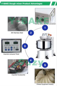 Máy nhào bột công nghiệp 100kg mới dùng cho bánh mì, bánh ngọt, bánh trung thu, bột gạo - Product Image 3