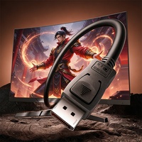 Câble DP 2.0 8K/60Hz 4K/240Hz 54 Gbps HDR G-Sync FreeSync pour moniteur de jeu PC