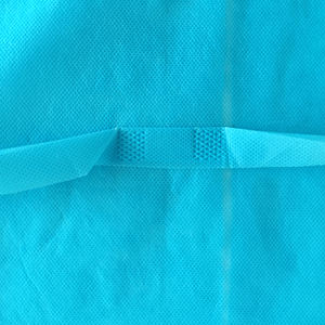 Manches longues couleur bleue tissu non tissé hôpital clinique à usage unique imperméable soins de santé vêtements de travail jetable isolation robe - Product Image 5