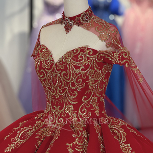 Vestido de Quinceañera Personalizado Color Borgoña, Vestido de Noche para Fiesta de 16 Años, Vestido de 15 Años Dy6872 - Product Image 3