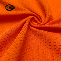 Tissu en maille à œillets respirant 92% polyester 8% élasthanne pour maillots d'entraînement de football et vêtements de sport