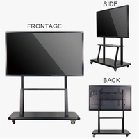 Tableau blanc interactif intelligent 4K 65 pouces avec écran tactile IR, double OS, 8 cœurs, Android 16, 8 Go + 128 Go pour l'enseignement, la formation et les conférences