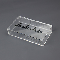 Boîte à cils personnalisée avec logo, emballage de luxe, cadeau, marque privée, vide, nouvelle boîte à cils en acrylique transparente créative et élégante 2021