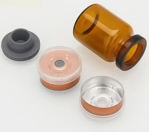 Ampollas de Belleza Translúcidas de Doble Tono, Dos Tonos, Transparente y Ámbar, Cápsulas de Almacenamiento, Tapas Metálicas Policromadas, Multi Aleación, Dermoabrasión - Product Image 6