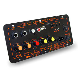 Scheda amplificatore <span class=keywords><strong>Audio</strong></span> D100 100W accessorio <span class=keywords><strong>Video</strong></span> portatile per Home Theater supporta doppio microfono Mono Stereo per altoparlanti 4Ohm - Product Image 2